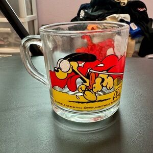 McDonald’s Vintage 1978 Garfield Glass Coffee Mug. Gently Used